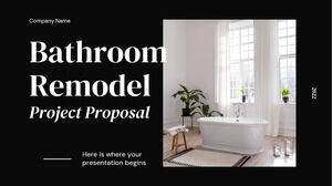 욕실 리모델링 프로젝트 제안