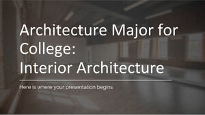 Arhitectură Major pentru facultate: Arhitectură de interior