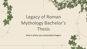 Roma Mitolojisinin Mirası Lisans Tezi