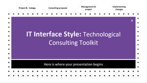 IT 인터페이스 스타일: 기술 컨설팅 툴킷