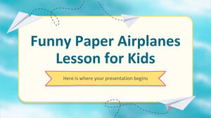Lição divertida de aviões de papel para crianças