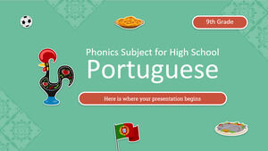 Materia de fonetică pentru liceu - clasa a IX-a: portugheză