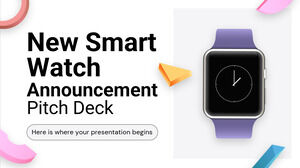 Pitch Deck zur Ankündigung einer neuen Smartwatch