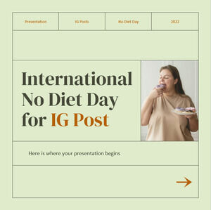 IG Post의 국제 무 다이어트의 날
