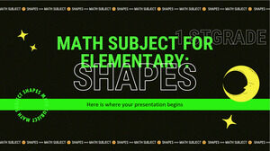 Matéria de Matemática para o Ensino Fundamental - 1ª Série: Formas