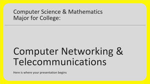 Kolej için Bilgisayar Bilimi ve Matematik Anabilim Dalı: Bilgisayar Ağları ve Telekomünikasyon