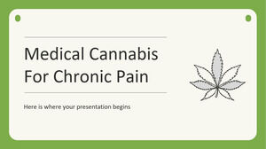 Avance de cannabis medicinal para el dolor crónico