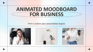 Moodboard animé pour les entreprises