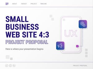 Sitio web para pequeñas empresas 4:3 Propuesta de proyecto