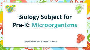 Biologiefach für die Vorschule: Mikroorganismen