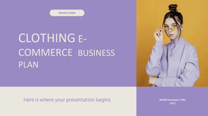 E-Commerce-Geschäftsplan für Bekleidung
