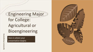 Especialização em Engenharia para a Faculdade: Engenharia Agrícola ou Bioengenharia