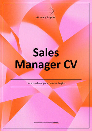 Sales Manager CV