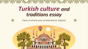 مقال الثقافة والتقاليد التركية