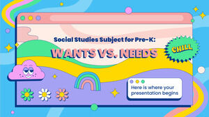 Subiect de studii sociale pentru pre-K: Dorințe vs. Nevoi
