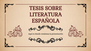 Spanish Literature Thesis