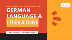 Kierunek język obcy dla college'u: język i literatura niemiecka