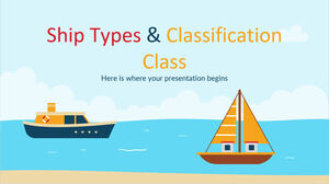 船の種類と分類クラス
