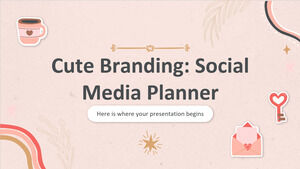 Niedliches Branding: Social-Media-Planer