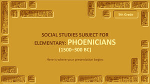 小学校 - 5 年生の社会科科目: フェニキア人 (紀元前 1500 ～ 300 年)