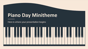 Минитема «День фортепиано»