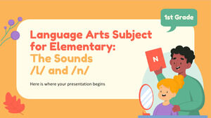 İlköğretim 1. Sınıf Dil Sanatları Konusu: /l/ ve /n/ Sesleri