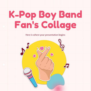 IG Gönderileri için K-Pop Boy Band Fan Kolajı
