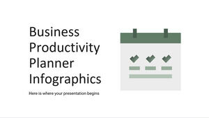 Infográficos do Planejador de Produtividade Empresarial