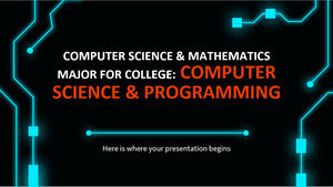 Especialização em Ciência da Computação e Matemática para a Faculdade: Ciência da Computação e Programação