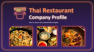 Perfil de la empresa de restaurante tailandés