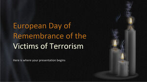 European Day of Remembrance of the Victims of Terrorism