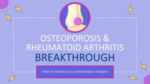 Percée dans l'ostéoporose et la polyarthrite rhumatoïde