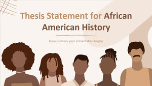 Declarație de teză pentru istoria afro-americane