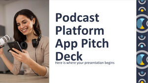 Presentación de la aplicación de plataforma de podcasts