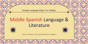 Fremdsprachen-Hauptfach für das College: Mittelspanische Sprache und Literatur