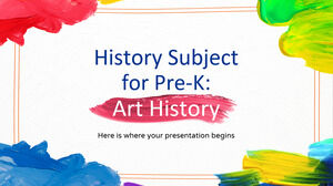 Materia di storia per la scuola materna: storia dell'arte