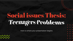 Social Issues Thesis: Teenagers Problems