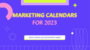Маркетинговые календари на 2023 год