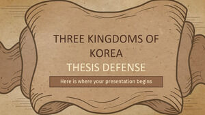 Difesa della tesi dei Tre Regni di Corea