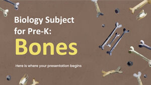 Asignatura de Biología para Pre-K: Huesos
