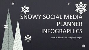 Snowy 소셜 미디어 플래너 인포그래픽