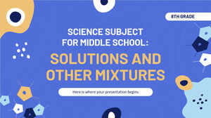 Disciplina de Ciências para o Ensino Médio - 8ª Série: Soluções e Outras Misturas