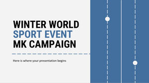Campagna MK per l'evento sportivo mondiale invernale
