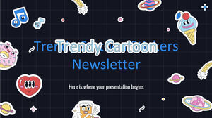 Trendy Cartoon Stickers Newsletter