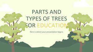 Partes e tipos de árvores para educação