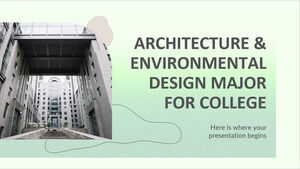 Arhitectură și proiectare de mediu pentru facultate