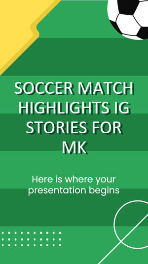 Mecz piłkarski podkreśla historie IG dla MK