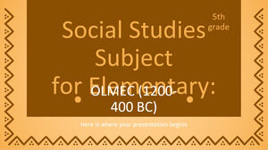 Mata Pelajaran IPS SD - Kelas 5: Olmec (1200-400 SM)