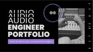 Audio Engineer Portfolio