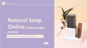 Proposta de projeto de negócios on-line de sabonete natural